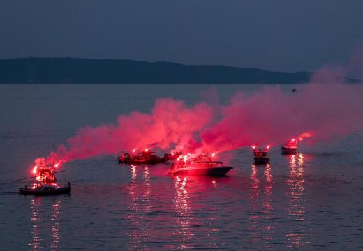 Splićani se špalirom brodova oprostili od Mateja Periša