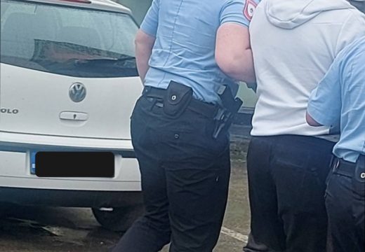 Banjaluka: Uhapšen vozač koji se automobilom spustio niz stepenice Tržnice (Foto)