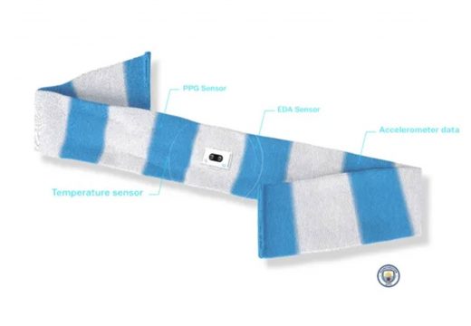 Navijački šal sa zdravstvenim senzorima