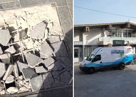 Dostavom robe za “Tropic” u Mrkonjiću uništen gradski trg? (Foto/Video)