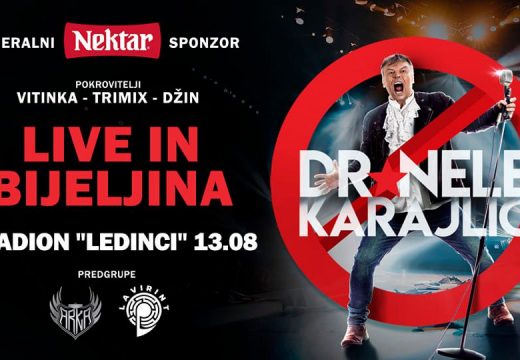 Dr Nele Karajlić 13. avgusta u Bijeljini