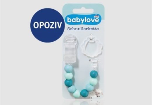 Sa tržišta BiH povučen silikonski lančić za cuclu