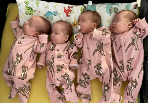 Četvorke konačno na okupu, za roditelje počinju najslađe muke (FOTO)