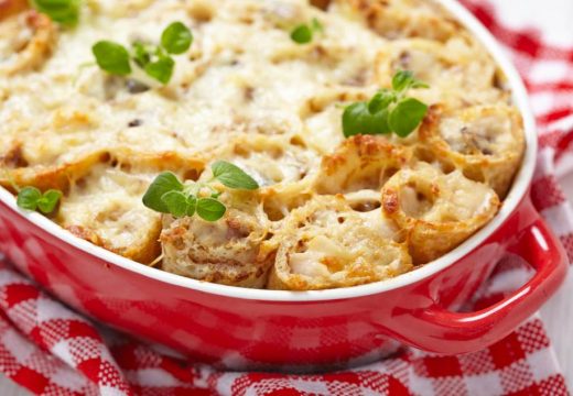 Zapečene palačinke sa šunkom i sirom