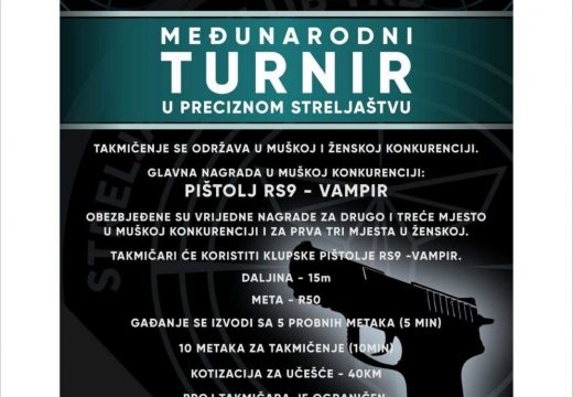 Danas međunarodni turnir u preciznom streljaštvu
