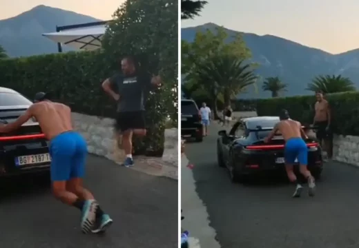 Đoković održava formu: Tokom treninga gurao automobil VIDEO