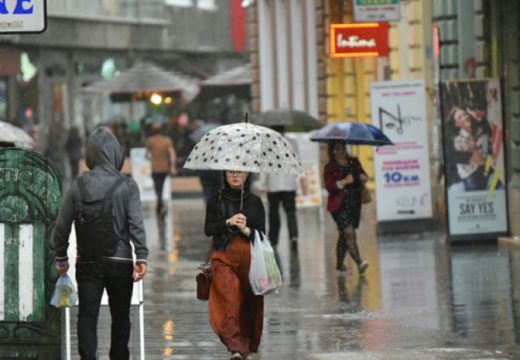 Izdato žuto upozorenje zbog obilnih padavina i grmljavine