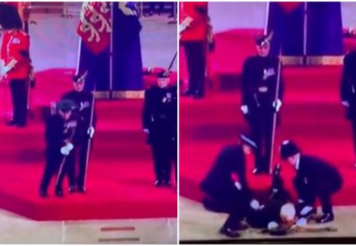 Otkriveno zašto se srušio čuvar kovčega kraljice Elizabete II, oni prolaze obuku kako da se onesvješćuju (VIDEO)