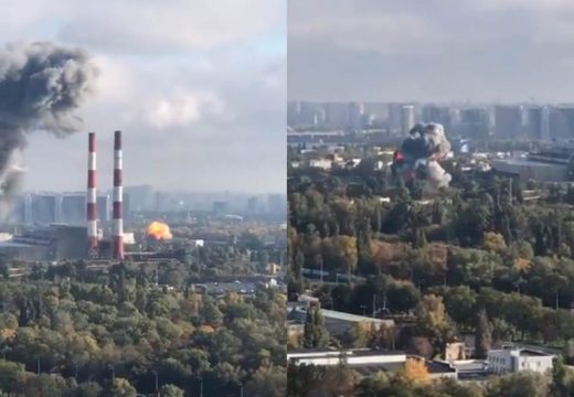 Kamerom uhvaćena ruska raketa kako leti iznad Kijeva (Video)