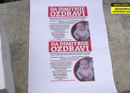 Potrebna pomoć malom Dimitriju, humani broj 1402 od 1. novembra