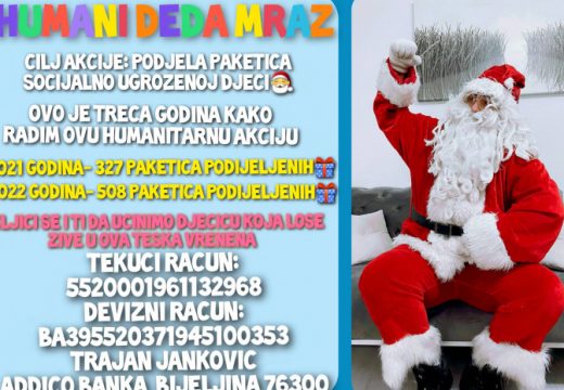 Djed Mraz iz Bijeljine traži pomoć građana: Podijelimo paketiće socijalno ugroženoj djeci BiH