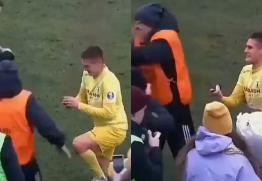Šok – fudbaler kleknuo, izvadio prsten, a onda je redar sve upropastio!