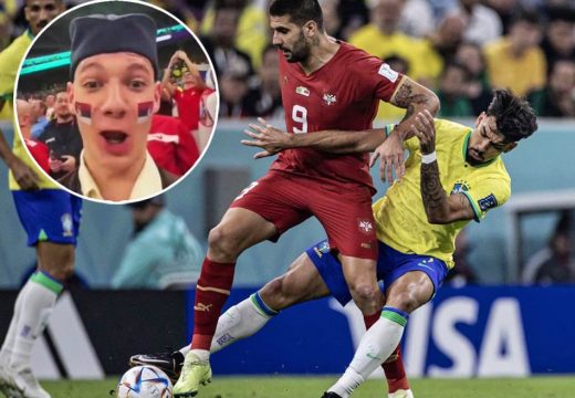 Hit snimak – Mitrović na meču pogodio srpskog navijača u glavu!