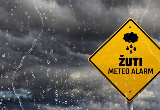 Izdat žuti meteoalarm za nekoliko gradova u BiH