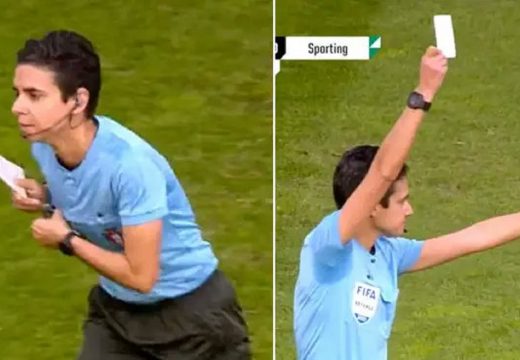 Prvi put u istoriji: Pokazan bijeli karton (VIDEO)