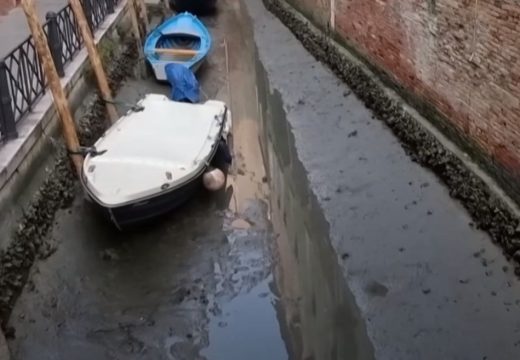 Kanali u Veneciji presušili, alarm širom Evrope