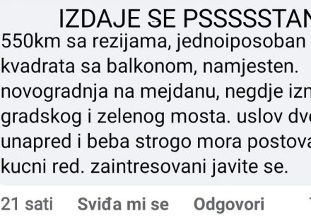 Napisala da izdaje stan pod uslovom da beba poštuje kućni red: Bura negodovanja