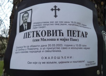 “Napustio sam zauvijek ovaj jadni i ludi svijet”