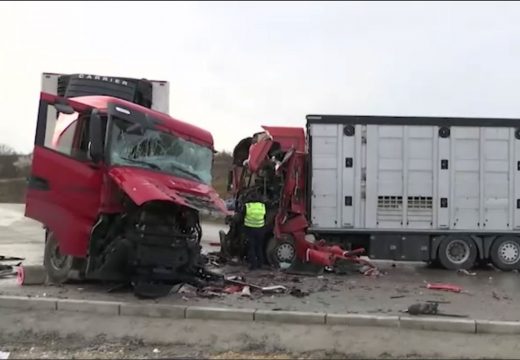 Težak sudar kamiona vatrogasci sjekli kabine da izvuku povrijeđene