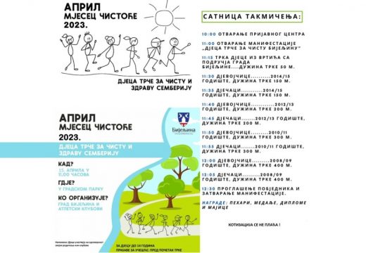 Bijeljina: Djeca trče za zdravu i čistu Semberiju
