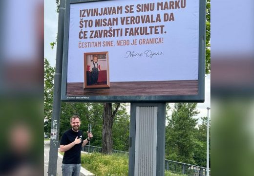 Ovo je Marko kojem je majka na bilbordu uputila javno izvinjenje