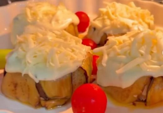 Prijedlog za danas: Korpice od patlidžana, punjene mljevenim mesom