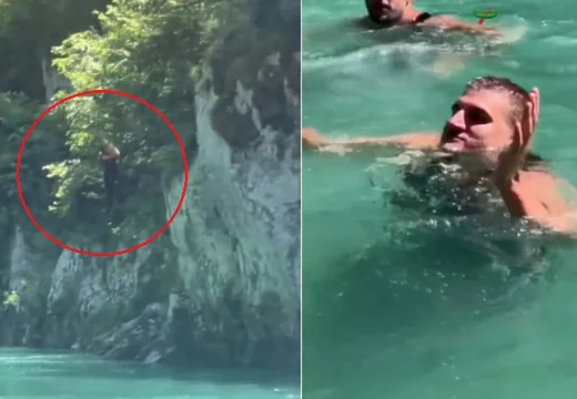 Jokić snimljen tokom ekstremnog skoka u Taru, ne prestaje uživati u prirodnim ljepotama (Video)