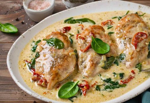 Prijedlog za danas: Piletina u bijelom sosu sa spanaćem