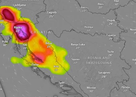 Superćelijska oluja je u Sloveniji, sljedeća stanica Hrvatska pa BiH (Foto)