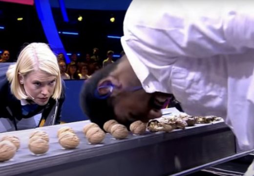 Glavom razbio 273 oraha u minuti