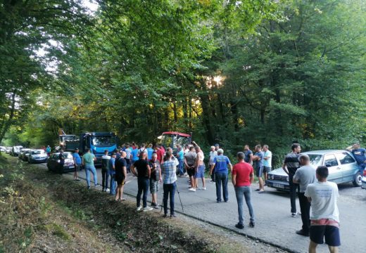 Protest mještana zbog ukopavanja zaraženih svinja