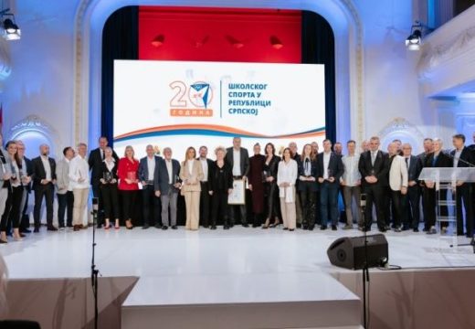Višestruki značaj u razvoju svakog djeteta: Svečanom akademijom obilježeno 20 godina školskog sporta Republike Srpske