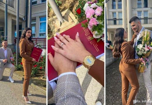 Dvostruka radost: Jelena u istom danu diplomirala i isprošena (Video)