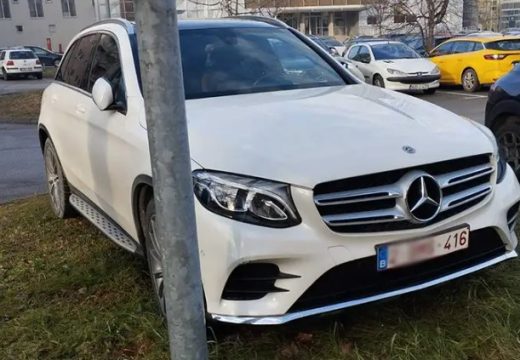 Može li tako u Belgiji: Vozač mercedesa svog ljubimca parkirao na travi (Foto)