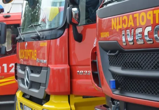 Gorio kamion: Požar kod Bijeljine, gorio kamion