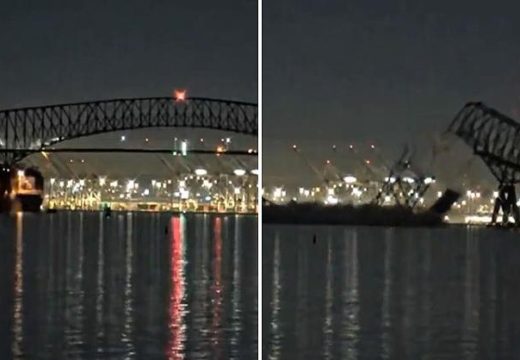 Jezivi snimci: Objavljen trenutak rušenja mosta u Americi (Video)