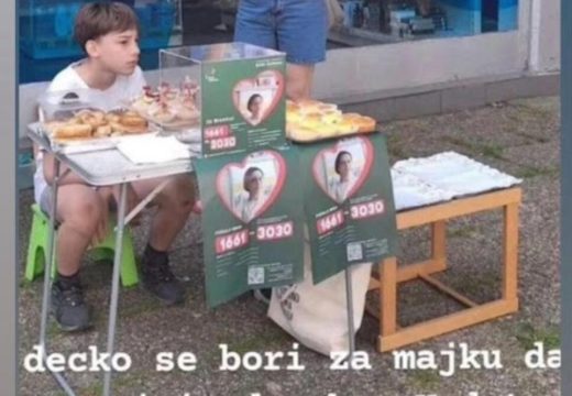 Dirljiva scena tjera suze na oči: Mališan prodaje krofne da spasi život bolesnoj mami