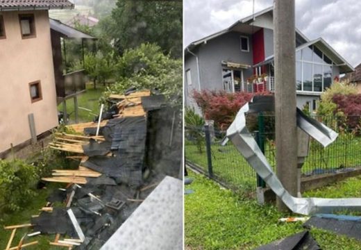 Brojne kuće bez krovova: Pogledajte razmjere jakog nevremena u Srpcu (Foto)
