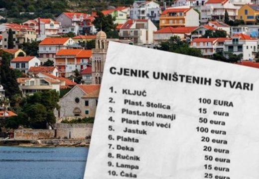 Cjenovnik sa Paga: Uključivanje klime bez znanja vlasnika čak 150 evra