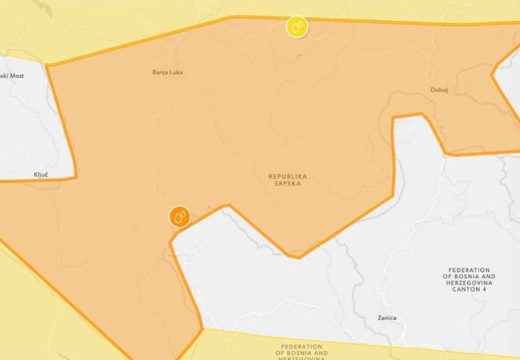Meteorologija: Upaljen narandžasti meteoalarm u RS, Banjaluka i Trebinje “na udaru”