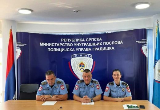 Dobro stanje bezbjednosti: Manje krivičnih djela, prekršaja i saobraćajnih nezgoda u Gradišci
