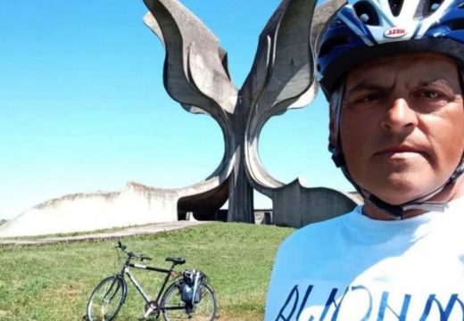 Poklonio se nevino stradalima: Zlatko vozio bicikl 700 kilometara do Jasenovca