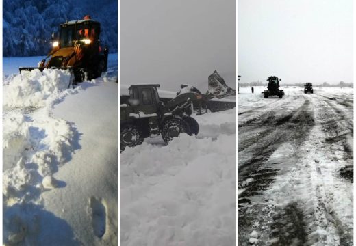 Mehanizacija čisti puteve: Banjaluka i tri opštine zatražile pomoć OS BiH