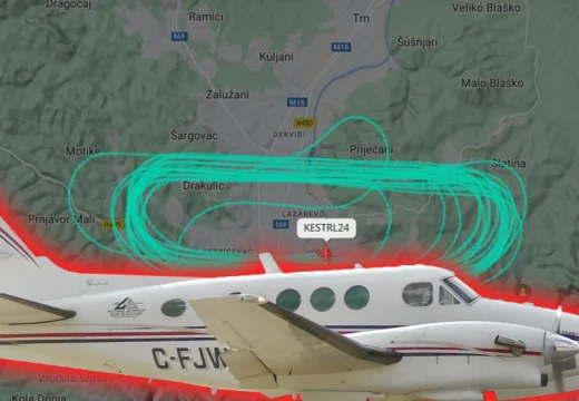 Ovo je putanja: Nepoznati avion preletio Banjaluku 29 puta (Video)