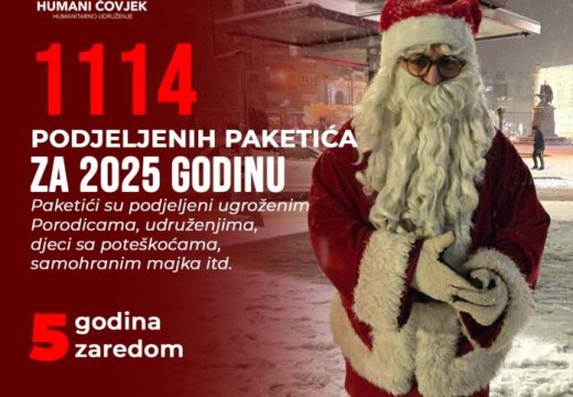 BIJELJINA: Završena Humanitarna akcija “Humani Djed Mraz”