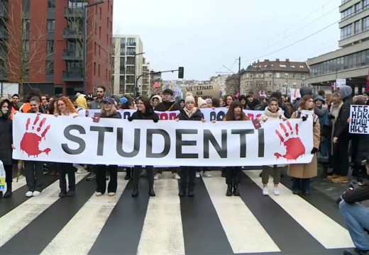 Beograd: Studenti blokiraju Mostarsku petlju