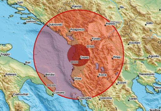 Region: Zemljotres pogodio Albaniju