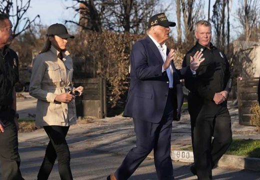 Supruga Donalda Trampa: Melanija na srpskom pričala sa žrtvama požara u Los Anđelesu (Video)