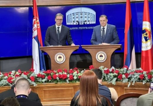 Dodik i Vučić nakon sastanka u Banjaluci: Sole nam pamet ko bi i kako trebao da vlada