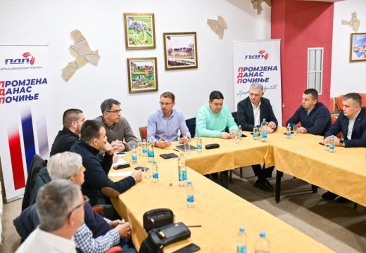 Stanivuković u Bijeljini: Cilj nam je da u izbornoj jedinici 6 udvostručimo izborni rezultat